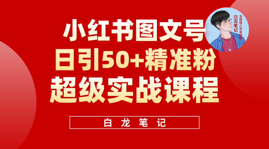 （5710期）小红书图文号日引50+精准流量，超级实战的小红书引流课，非常适合新手-桐创网