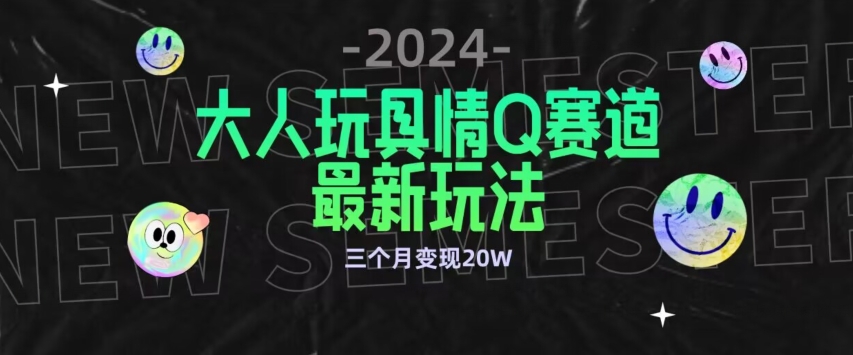 全新大人玩具情Q赛道合规新玩法，公转私域不封号流量多渠道变现，三个月变现20W-桐创网