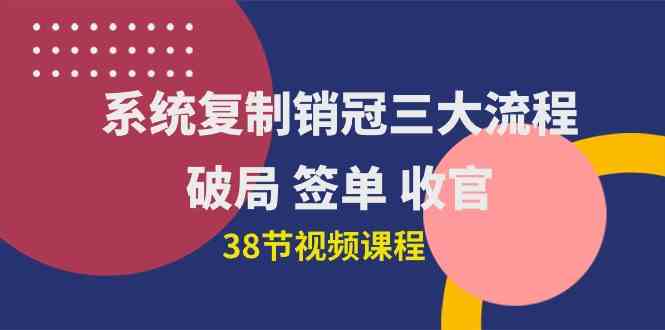 （10171期）系统复制 销冠三大流程，破局 签单 收官（38节视频课）-桐创网