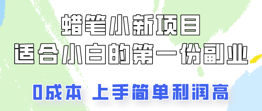 蜡笔小新项目拆解，0投入，0成本，小白一个月也能多赚3000+-桐创网