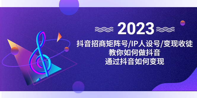 （4710期）抖音/招商/矩阵号＋IP人设/号+变现/收徒，教你如何做抖音，通过抖音赚钱-桐创网