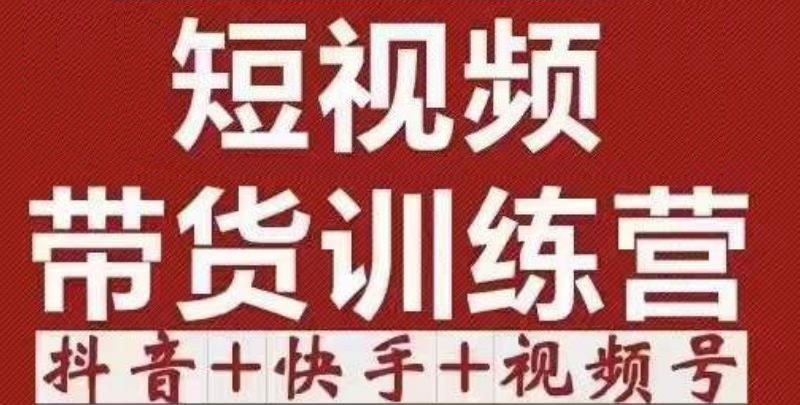 短视频带货特训营（第12期）抖音+快手+视频号：收益巨大，简单粗暴！-桐创网