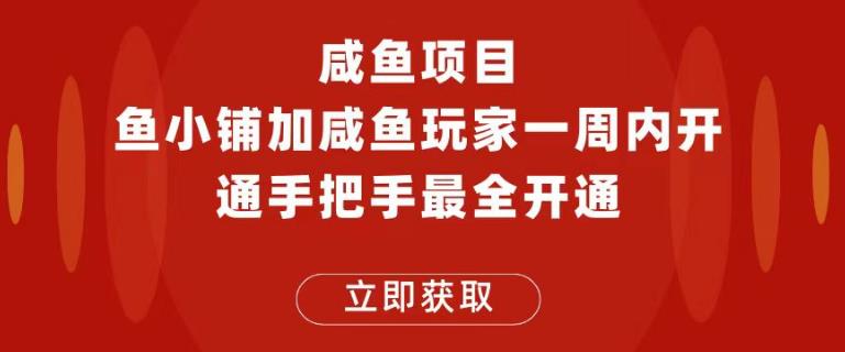 闲鱼项目鱼小铺加闲鱼玩家认证一周内开通，手把手最全开通-桐创网