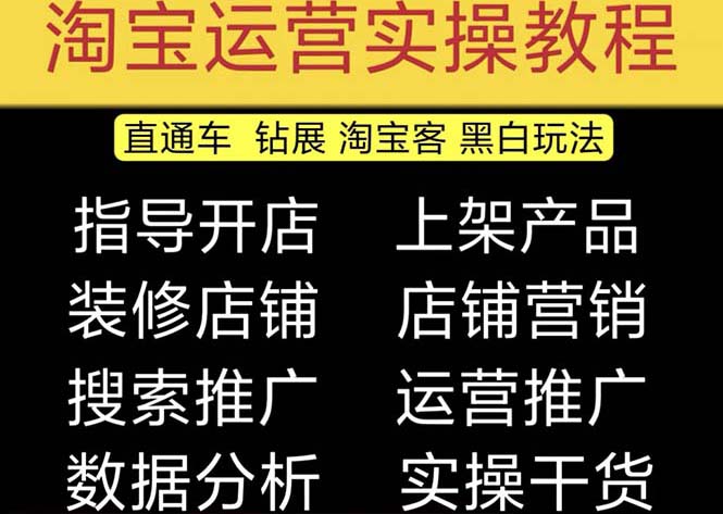 （5079期）2023淘宝开店教程0基础到高级全套视频网店电商运营培训教学课程（2月更新）-桐创网