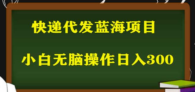 2023最新蓝海快递代发项目，小白零成本照抄也能日入300+-桐创网