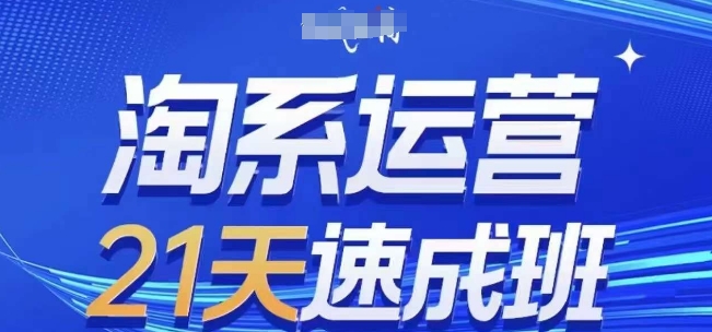 淘系运营21天速成班(更新24年9月)，0基础轻松搞定淘系运营，不做假把式-桐创网