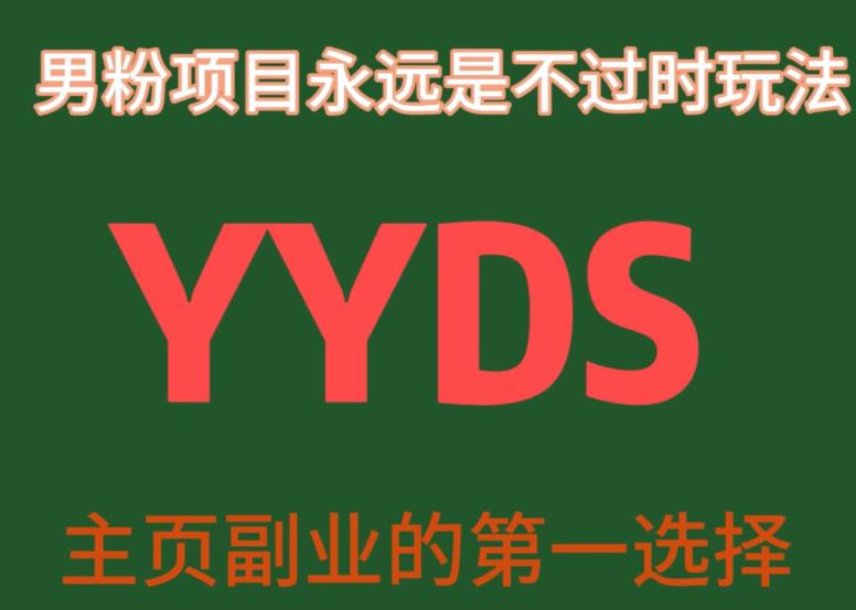 YYDS男粉项目永远是不过时玩法，主业副业的第一选择【揭秘】-桐创网