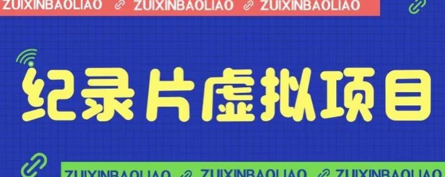 价值1280的蓝海纪录片虚拟项目，保姆级教学，轻松日入600+【揭秘】-桐创网