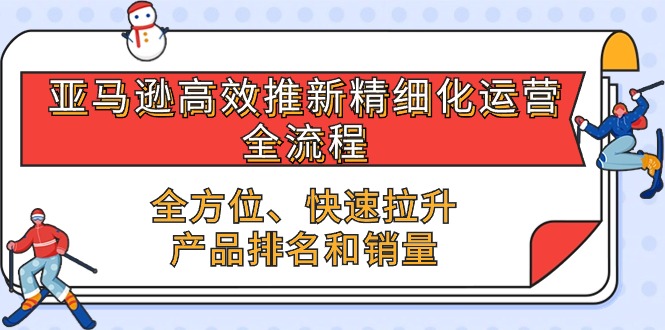 亚马逊高效推新精细化运营全流程，全方位、快速 拉升产品排名和销量-桐创网