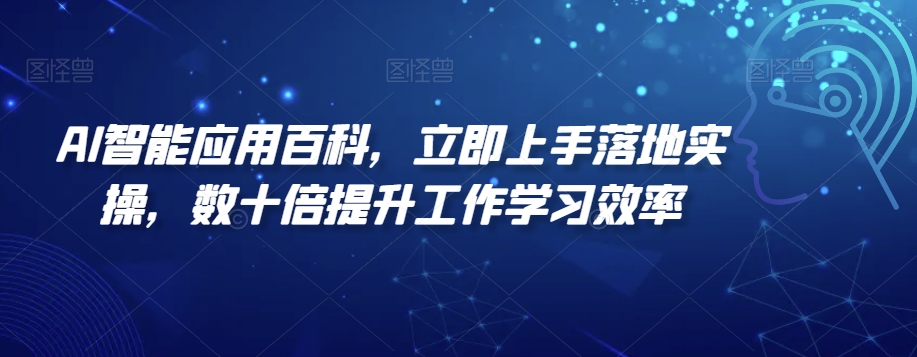 AI智能应用百科，​立即上手落地实操，数十倍提升工作学习效率-桐创网