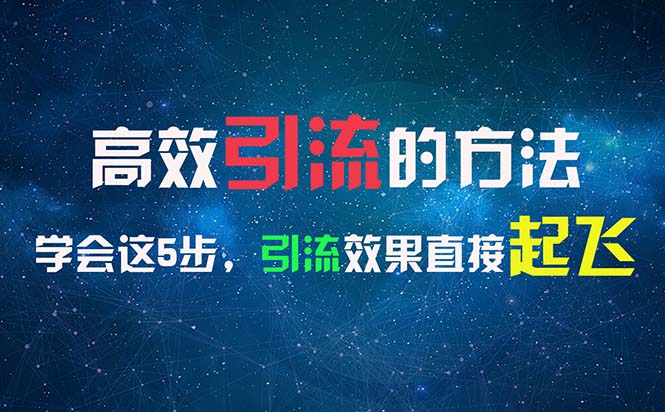 （11776期）高效引流的方法，可以帮助你日引300+创业粉，一年轻松收入30万，比打工强-桐创网