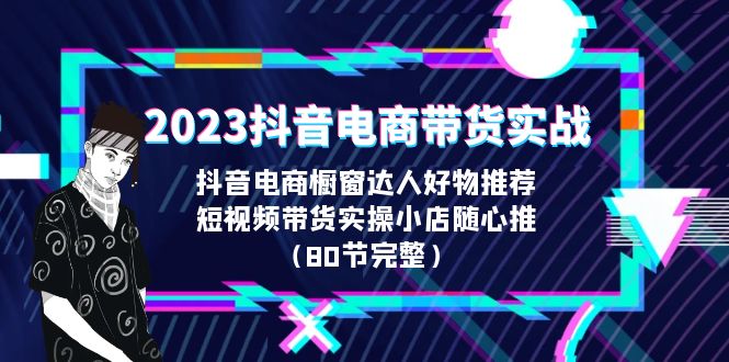 （6536期）2023抖音电商带货实战，橱窗达人好物推荐，实操小店随心推（80节完整）-桐创网