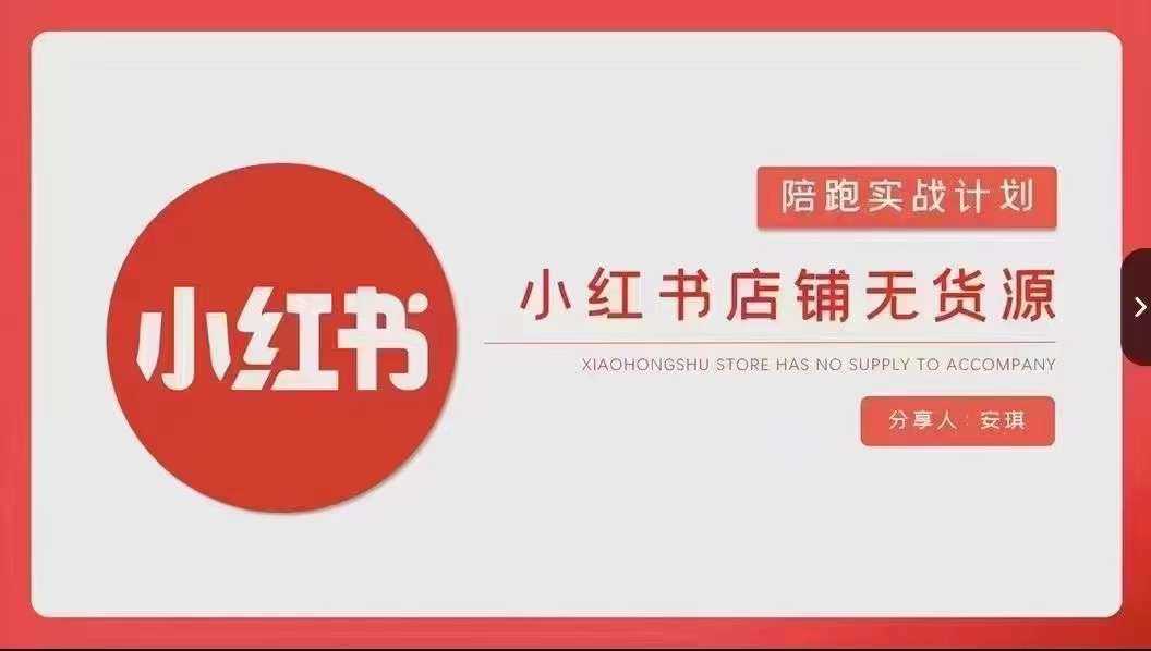 安琪-小红书店铺无货源实战，开店到售后全流程操作-桐创网