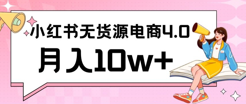 小红书新电商实战，无货源实操从0到1月入10w+联合抖音放大收益-桐创网