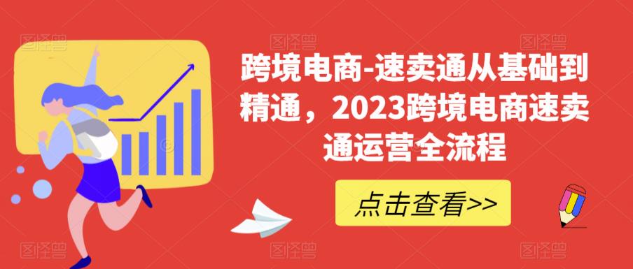 跨境电商-速卖通从基础到精通，2023跨境电商速卖通运营全流程-桐创网