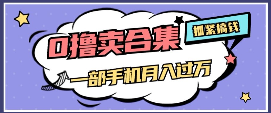 0撸项目月入过万，售卖全套ai工具合集，一单29.9元，一部手机即可【揭秘】-桐创网