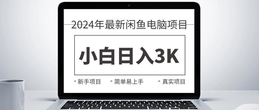 （10845期）2024最新闲鱼卖电脑项目，新手小白日入3K+，最真实的项目教学-桐创网