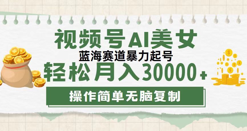 （12087期）视频号AI美女跳舞，轻松月入30000+，蓝海赛道，流量池巨大，起号猛，无…-桐创网