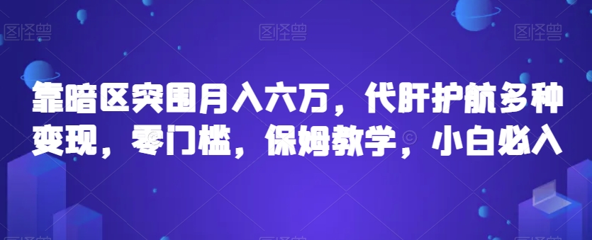 靠暗区突围月入六万，代肝护航多种变现，零门槛，保姆教学，小白必入【揭秘】-桐创网