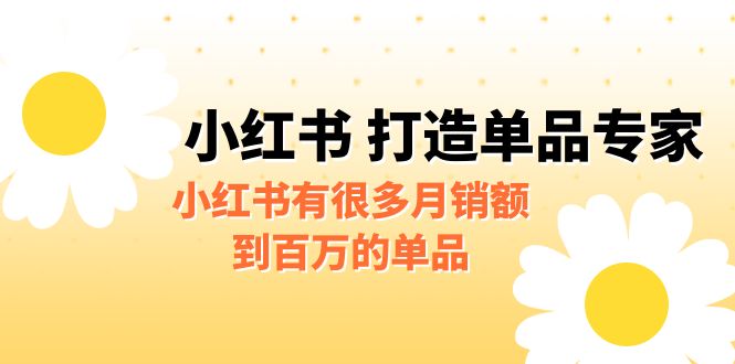 [小红书　]某公众号付费文章《小红书 打造单品专家》小红书有很多月销额到百万的单品-桐创网