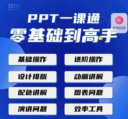 PPT·一课通·0基础到高手：通俗易懂快速掌握PPT的各种应用场合-桐创网