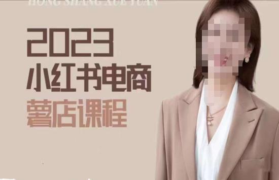 2023小红书电商课，新手小白从0~1玩转小红书薯店电商-桐创网