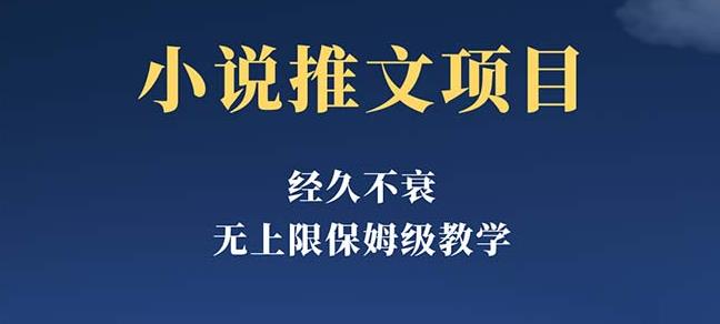 经久不衰的小说推文项目，单号月5-8k，保姆级教程，纯小白都能操作-桐创网