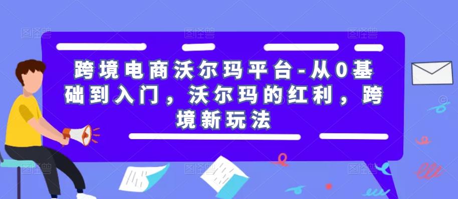 跨境电商沃尔玛平台-从0基础到入门，沃尔玛的红利，跨境新玩法-桐创网