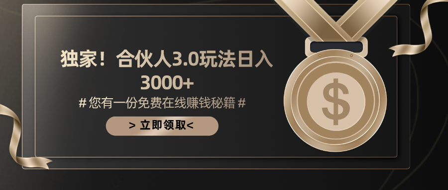 （10727期）游戏合伙人3.0，日入3000+，无限扩大的蓝海项目-桐创网