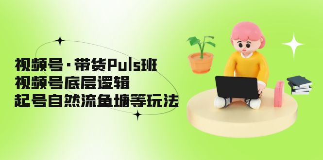 （5027期）视频号·带货Puls班，视频号底层逻辑，起号自然流鱼塘等玩法-桐创网