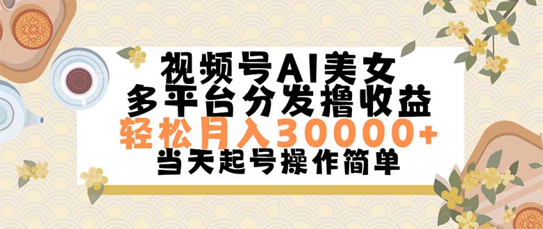 （11684期）视频号AI美女，轻松月入30000+,操作简单轻松上手-桐创网