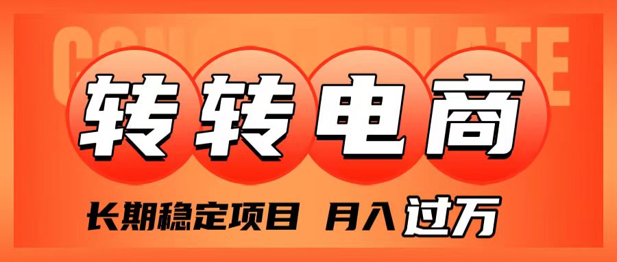 （7931期）外面收费1980的转转电商，长期稳定项目，月入过万-桐创网