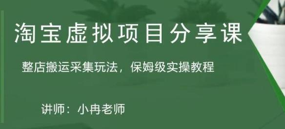 淘宝虚拟整店搬运采集玩法分享课：整店搬运采集玩法，保姆级实操教程-桐创网