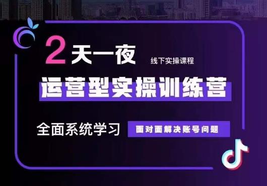 5月22-23线下课运营型实操训练营，全面系统学习，从底层逻辑到实操方法到千川投放-桐创网