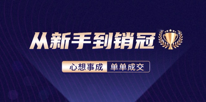 （12383期）从新手到销冠：精通客户心理学，揭秘销冠背后的成交秘籍-桐创网