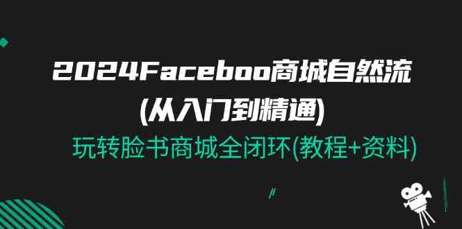 2024Faceboo 商城自然流(从入门到精通)，玩转脸书商城全闭环(教程+资料)-桐创网