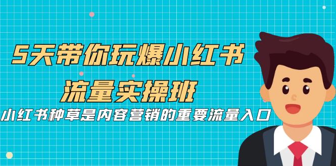 （7041期）5天带你玩爆小红书流量实操班，小红书种草是内容营销的重要流量入口-桐创网