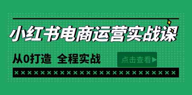 （9946期）最新小红书·电商运营实战课，从0打造  全程实战（65节视频课）-桐创网