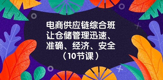 电商供应链综合班，让仓储管理迅速、准确、经济、安全！（10节课）-桐创网