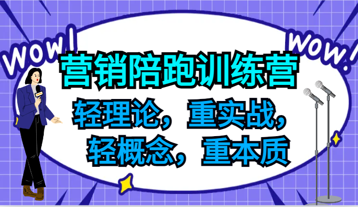 营销陪跑训练营，轻理论，重实战，轻概念，重本质，适合中小企业和初创企业的老板-桐创网