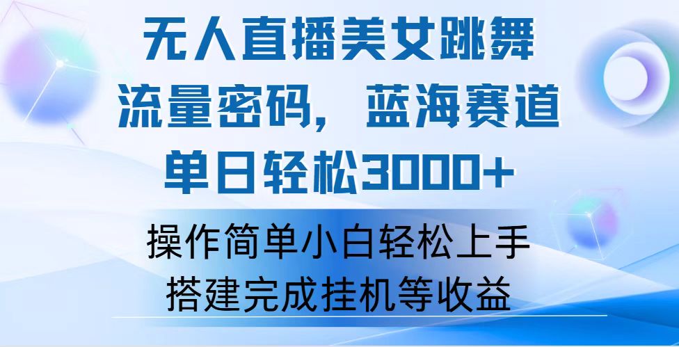 （12088期）快手无人直播美女跳舞，轻松日入3000+，流量密码，蓝海赛道，上手简单…-桐创网