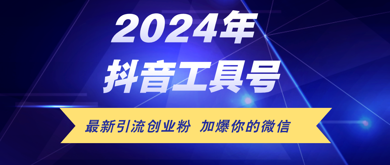 （12149期）24年抖音最新工具号日引流300+创业粉，日入5000+-桐创网