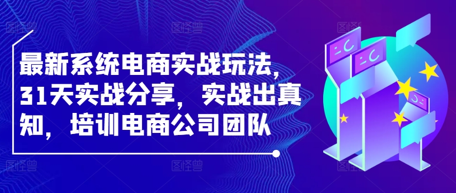 最新系统电商实战玩法，31天实战分享，实战出真知，培训电商公司团队-桐创网