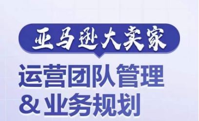 亚马逊大卖家-运营团队管理&业务规划，为你揭秘如何打造超强实力的运营团队-桐创网