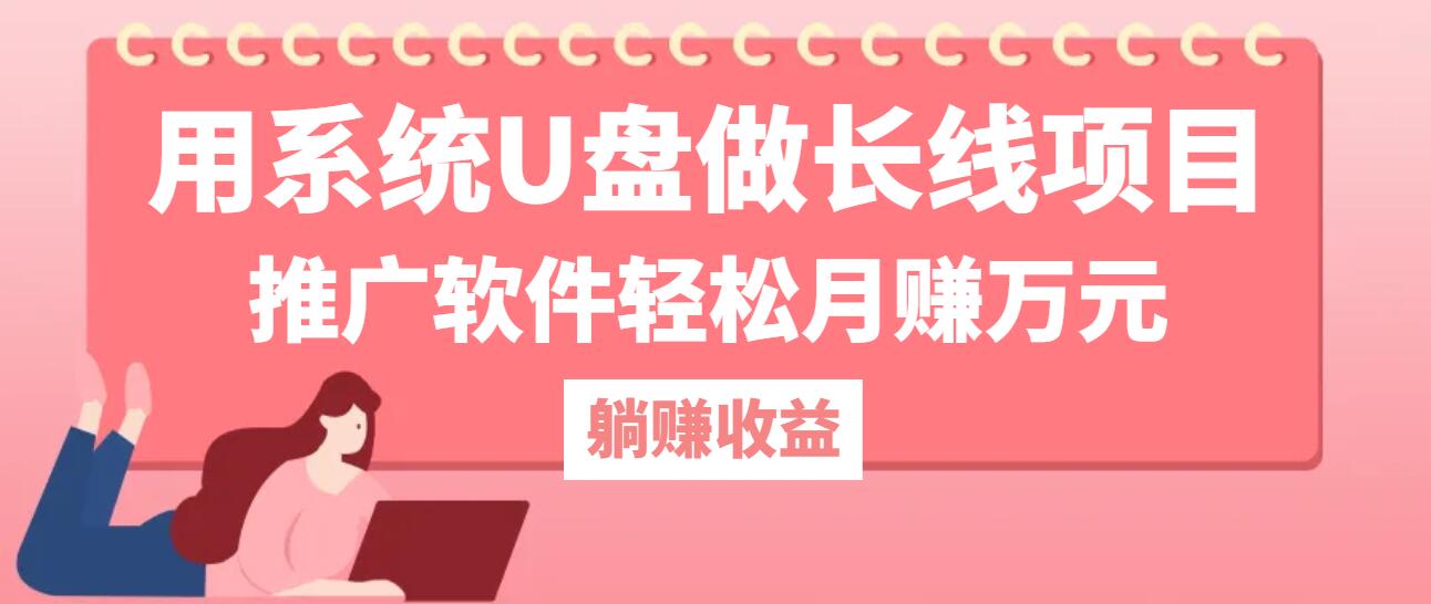 用系统U盘做长线项目，推广软件轻松月赚万元(附制作教程+软件-桐创网