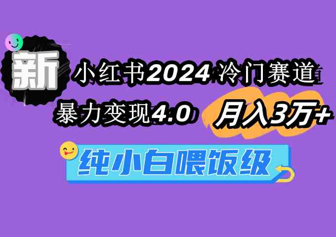 （9133期）小红书2024冷门赛道 月入3万+ 暴力变现4.0 纯小白喂饭级-桐创网