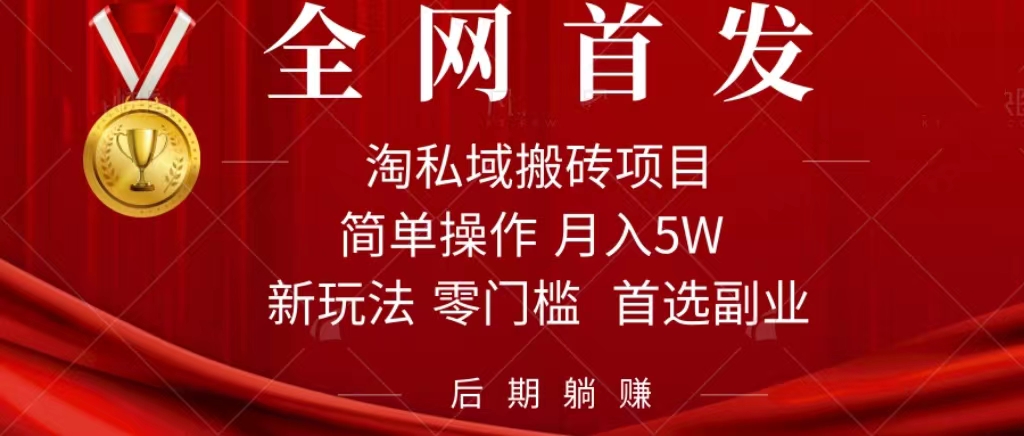 （7473期）淘私域搬砖项目，利用信息差月入5W，每天无脑操作1小时，后期躺赚-桐创网