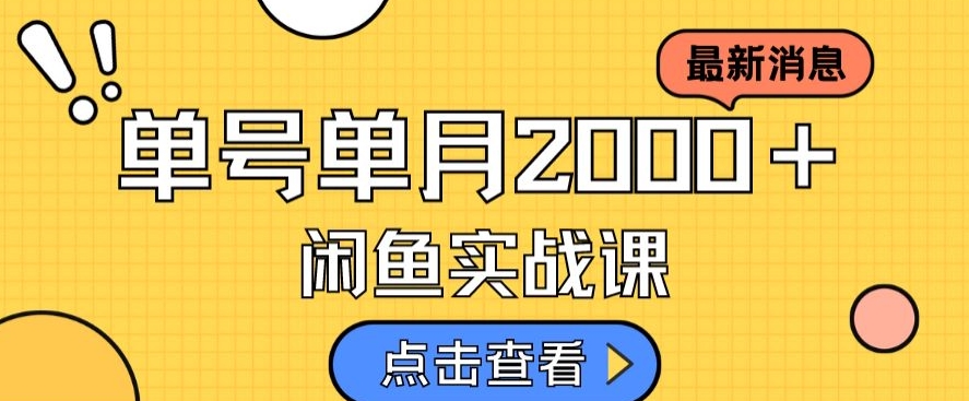 最新闲鱼日入500＋，虚拟资料变现喂饭级讲解-桐创网