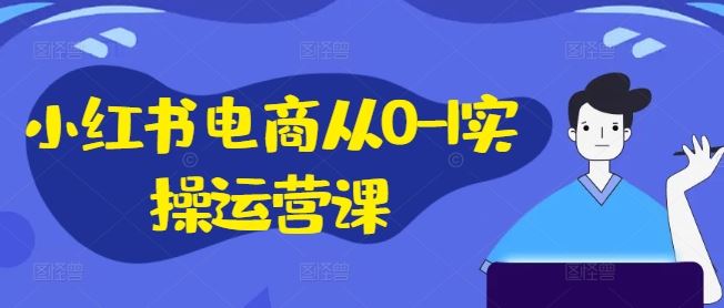 小红书电商从0-1实操运营课，小红书手机实操小红书/IP和私域课/小红书电商电脑实操板块等-桐创网