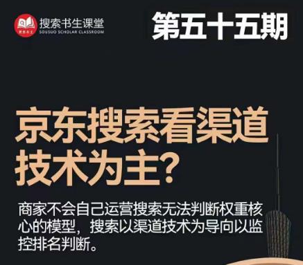 搜索书生·京东店长POP班【第55期】，京东搜推与爆款打造技巧，站内外广告高ROI投放打法-桐创网